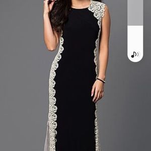 Xscape

Xscape Long  Dress with Lace Si